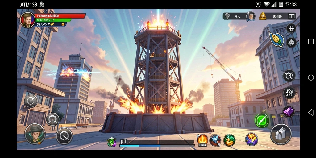 Gameplay seru dan menantang dalam ATM138 dengan beragam strategi Tower Defense.