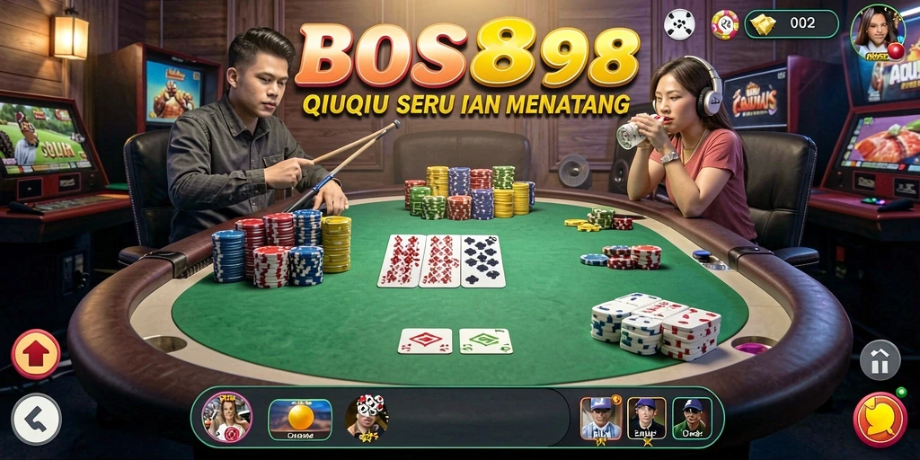 Tampilan menarik dari gameplay QiuQiu BOS898.