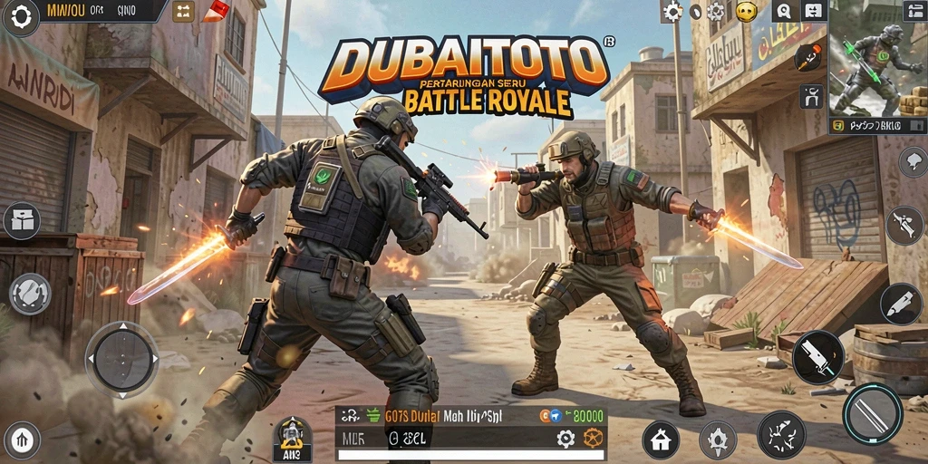 Tampilan gameplay intens dalam DUBAITOTO yang mendebarkan.