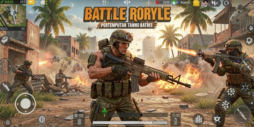Gameplay intens di H03 dengan aksi Battle Royale nyata.