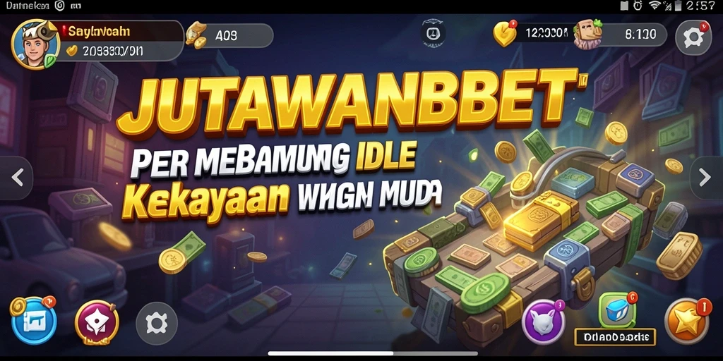 Tampilan gameplay JUTAWANBET dengan elemen Idle yang menarik.