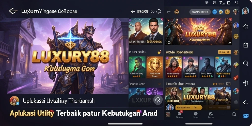 Tampilan antarmuka LUXURY88 yang user-friendly dan modern.
