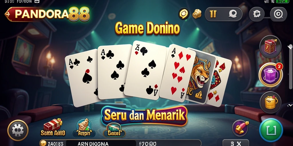 Gameplay seru Domino di PANDORA88 dengan grafis menarik.