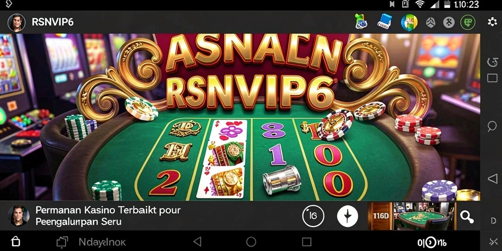 Tampilan menarik dari gameplay Kasino RSNVIP6 yang mendebarkan.