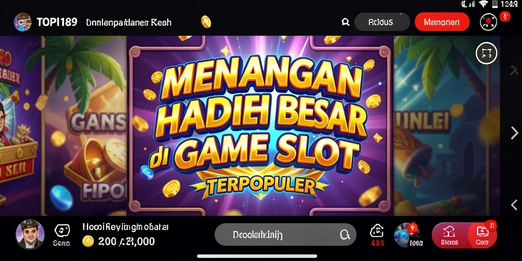 Tampilan menarik gameplay Slot dari TOPI189.