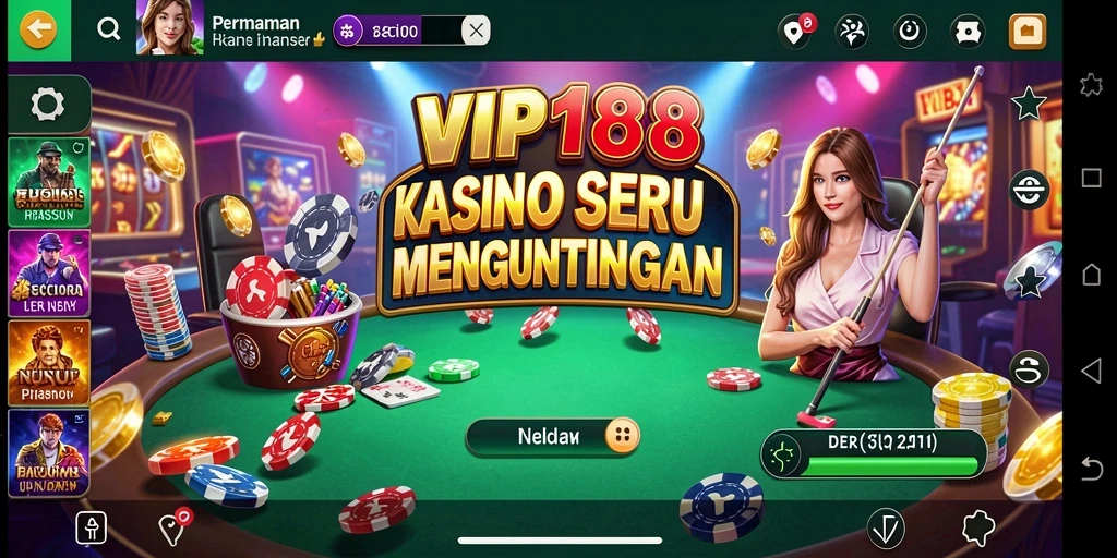 Tampilan screenshot VIP188 dengan gameplay Kasino yang mengasyikkan.